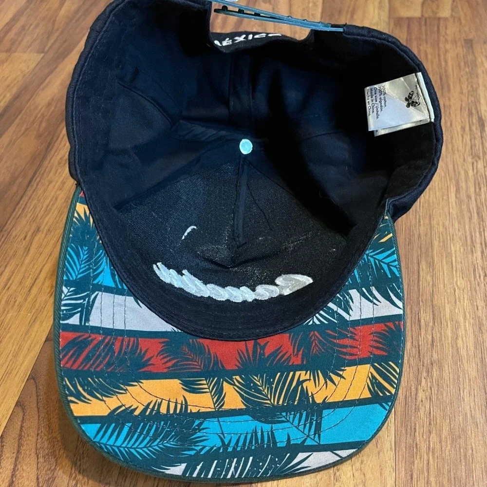 Morpho Cancun Mexico Souvenir Hat Mens OSFM Black Green Snapback Cotton Cap
